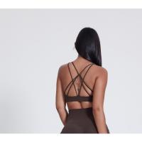 Sujetador deportivo con cordones para mujer, gimnasio, Fitness, Yoga, ropa deportiva transpirable para entrenamiento - details 4