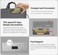 Teclado mecánico E-YOOSO Z11 con cable USB para juegos, interruptor rojo, 61 teclas, ruso, brasileño, portugués, para ordenador, PC y portátil - details 4