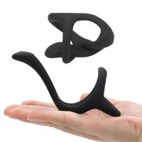 Anillo de eyaculación retardada con bloqueo del pene, estimulador del clítoris, juguete suave masculino, erección, fijación escrotal, productos para adultos - details 0