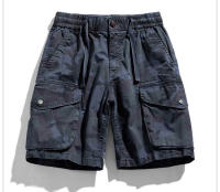 Pantalones Cargo de Camuflaje de Algodón 100% Pantalones Cortos Casuales para Hombres en Verano con Múltiples Bolsillos - details 5