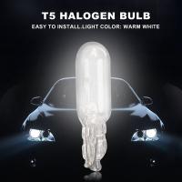 Bombillas de Halogeno para Tablero de Automóvil 10Pcs Luz Cálida Blanca Fuente de Luz 1.2W 12V - details 1