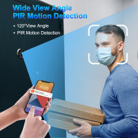 Awapow-mirilla de puerta Digital Smart Life Tuya, mirilla de puerta con cámara WiFi, timbre Digital con visión nocturna, 1080P - details 1