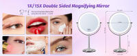 wall mounted magnifying mirror