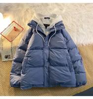 Versión de moda coreana, ropa de algodón de ocio para invierno, chaqueta gruesa multifuncional falsa con dos bolsillos y cremallera para mujer - details 11