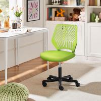 Silla Escritorio de Oficina Ergonómica Silla Giratoria Altura Ajustable sin Reposabrazos Asiento Malla Rosa - details 55