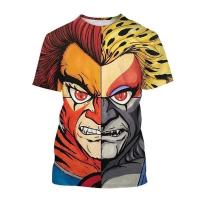 Thunder Cat Impresión 3D Tallas grandes Diseño de camiseta para hombres y mujeres Animación informal Deportes Secado rápido Transpirable - details 5
