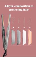 Mini plancha de pelo con placa delgada de 8mm, cortadora de pelo con bigote de Iron Man, revestimiento cerámico para rizador de pelo corto - details 7