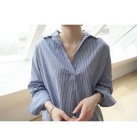 Blusa holgada de chifón para mujer, camisa elegante de manga larga, color blanco, Estilo Vintage, para verano y primavera - details 12