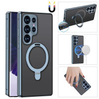 Funda protectora de metal magnético para Samsung S23 S22 Ultra con frente de vidrio templado + parte trasera de PC, marca RUWANGAA, compatible con - details 8