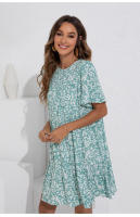Vestido corto informal de verano para mujer, minivestido estampado Vintage - details 8