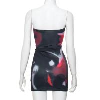 Vestido Sexy estampado sin cámara temperamento moda mujer falda ajustada a la cadera nueva club nocturno banquete ropa de mujer - details 12