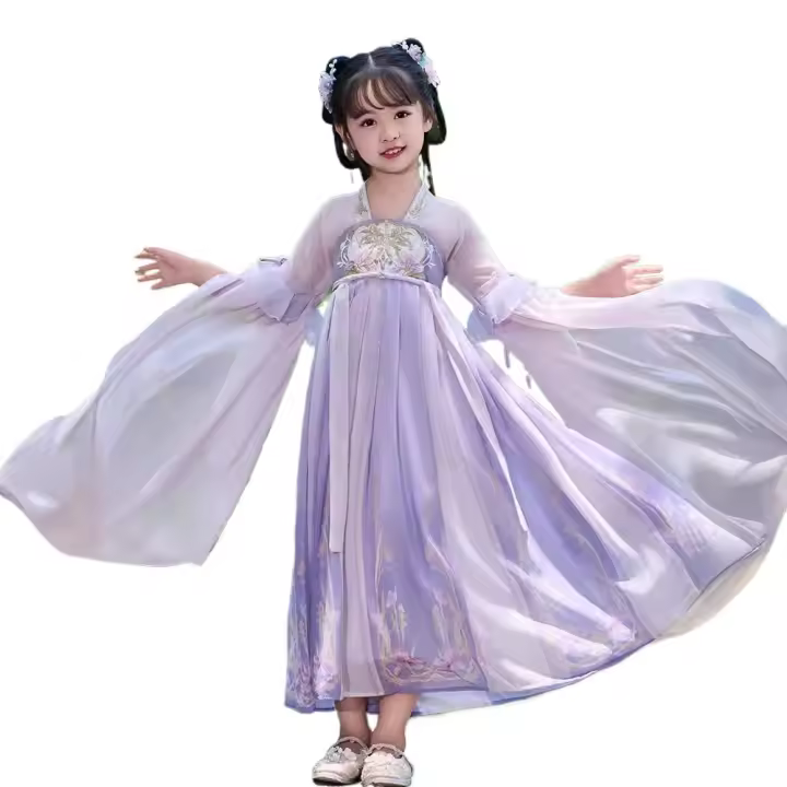 Nuevo Hanfu estilo chino falda fina Ru antiguo súper inmortal vestido Tang de verano para niñas - 1