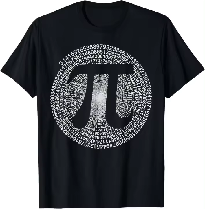 Pi camiseta 3,14 Pi número símbolo matemáticas ciencia regalo camiseta - 1