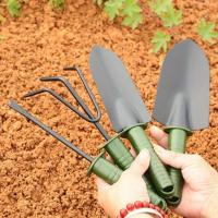 Juego De 4 Herramientas De Jardín Con Mango De Plástico: Shovel Para Rastrillar La Hierba, Palas Y Pala De Jardín - details 2