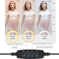 Trípode con Anillo de Luz LED Ajustable 26cm Ideal para Selfies, Fotografía, Maquillaje, Streaming, Youtube, Tik Tok - details 2