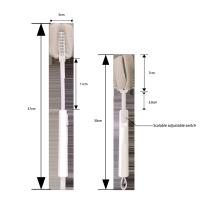 Cepillo de limpieza para lavado de botellas, esponja y cabezal de cerdas, cepillo para botellas expandible - details 1