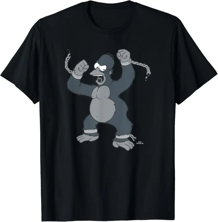 Camiseta de la casa del árbol de Los Simpsons, V-2 de King Kong, Homer - 1