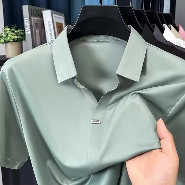 Polo de Manga Corta de Moda Casual para Hombres Alta Calidad, Novedad de Verano, Estampado Caliente, Lujo Elegante - 1