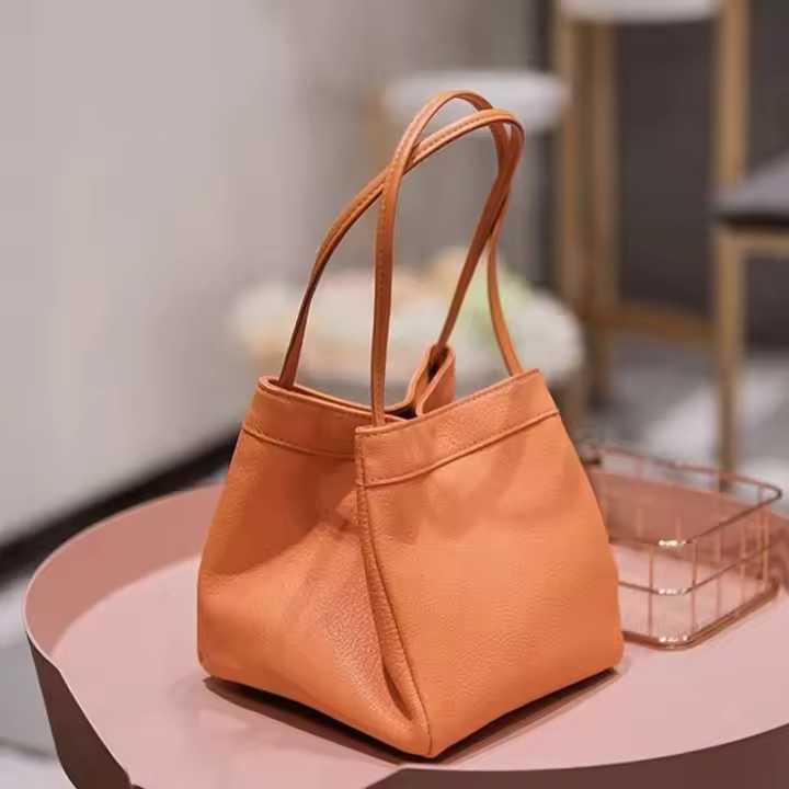 Bolso de cuero PU para mujer, diseño de bolso, bolso de hombro de lujo, pulsera, estilo de ropa para mujer - 1