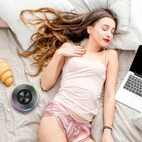Altavoz Bluetooth Portátil IPX7 Impermeable con Ventosa, Luces LED Multicolor, Radio FM, Sonido 360 °   Estéreo, 5h Autonomía, Bajo Profundo, Ideal para Ducha, Viajes y Exteriores (Italia 2025 nuevos productos están a la venta) - details 6