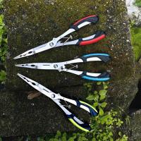 Alicates de pesca de corte de línea multifuncionales con mango de goma Alicates de Boca de pescado gancho antideslizante de alta resistencia - details 3