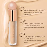 Hot-up Bsimone corrector base líquida de larga duración mate magnífico brillo tono de piel base líquida impermeable a prueba de sudor - details 6