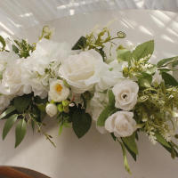 Corona de Flores de Arco de Boda Rosas Artificiales para Decoración de Guirnaldas - details 7