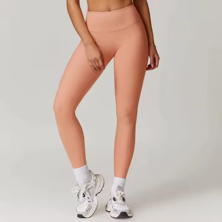Leggings de yoga de cintura alta para mujer, pantalones deportivos de compresión con logotipo personalizado, leggings para correr, yoga y gimnasio - 1