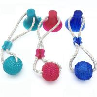 Ventosa de suelo de juguete para mascotas, 1 unidad, con bola para limpieza de dientes de perros y gatos, juego de masticación - details 2