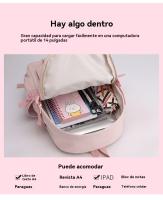 Viajero-Mochila Escolar para adolescentes, Niña, Niño, 14 pulgadas, Ordenador portátil, Viajes, Universidad, Trabajo - details 7