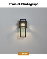 Lámpara LED de pared impermeable para exteriores, moderna y minimalista, para balcón, pasillo, patio, 110V, 220V - details 6