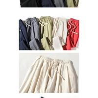 Pantalón de verano para hombre, fino, casual, versátil, 100% puro algodón hasta el tobillo. - details 10