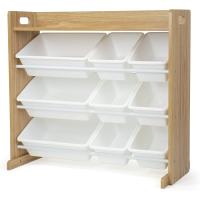para juguetes con 9 cajas de almacenamiento, blanco/blanco - details 4