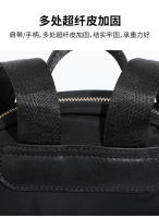 Bolso de moda casual versátil de color sólido, nueva mochila de viaje premium con cremallera, bolso de mujer de lujo ligero. - details 10