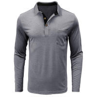 Camiseta Polo Básica de Manga Larga con Solapa para Hombre - details 7