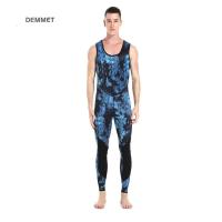 Traje de neopreno de camuflaje de 3mm con capucha de fisión de manga larga 2 piezas de neopreno sumergible para hombres traje de buceo impermeable que mantiene el calor - details 9