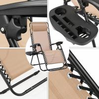 Juego de tumbona plegable con almohada, silla de jardín ergonómica, tumbona - details 4