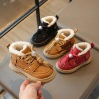 Zapatos informales antideslizantes para niños y niñas, botas cálidas de felpa versátiles, de fondo suave, estilo coreano, a la moda, novedad de invierno, 2024 - details 2