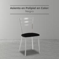 Dos sillas de cocina, metal, negro, altura de asiento 45 cm - details 6