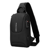 MARK RYDEN TSA Lock-Bolso cruzado para hombre, impermeable, con carga USB, para el pecho, de viaje corto, bandolera de pecho - details 0