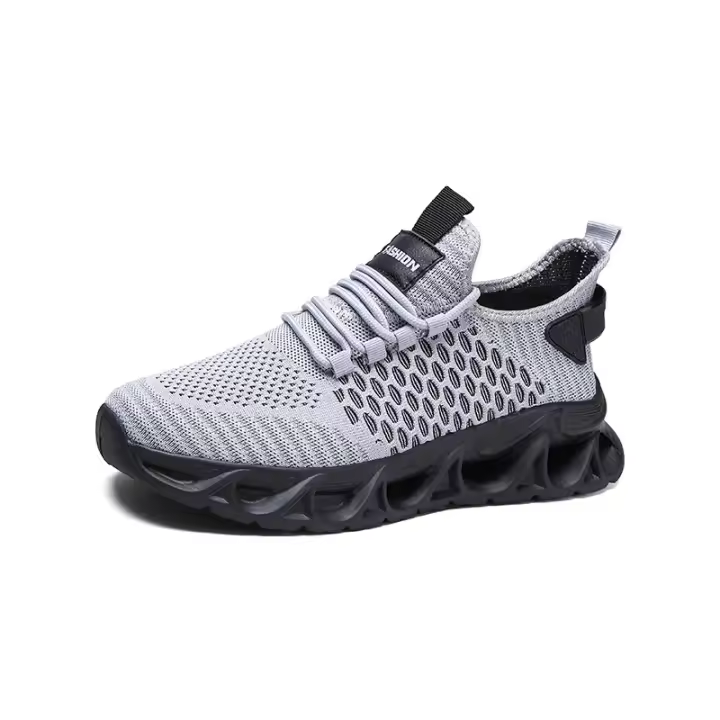 2025 nuevos zapatos casuales de talla grande 46 para hombres, zapatos deportivos de malla casuales para adolescentes europeos y americanos, zapatos para correr de moda para hombres. - 1