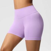 Pantalones cortos de gimnasio ajustados de estiramiento alto cómodos respirables deportivos de cintura para mujer, ropa deportiva para mujer para - details 40