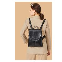 Nueva mochila, mochila simple para mujer, cuero de cera de aceite, mochila pequeña informal, bolso de viaje de alta gama de moda - details 15