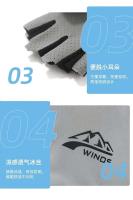 Verano rcycle gimnasio profesional Fiess transpirable antideslizante mujeres hombres dedo pesca Cycg guantes sin dedos - details 7