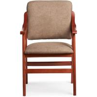 Silla de Comedor de Madera de Cerezo Antimanchas, Espalda Recta, Tamaño 86x54x54 cm, Marrón - details 15