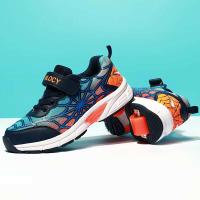 Los muchachos se iluminan, los deportes LED coloridos de los muchachos corren los zapatos ajustables del rodillo del flash - details 9