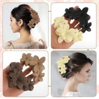 Paquete de 6 pinzas para el pelo con forma de flor, pinzas para el pelo para damas y niñas, pinzas para el pelo grandes mate para cabello grueso, pinzas para el pelo antideslizantes y fuertes - details 4