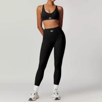 ALO yoga set con cojín sujetador chaleco ajuste desnudo sensación de elevación de cadera media running pantalones de fitness - details 8