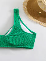 Bikini de cintura alta para mujer, traje de baño deportivo unicolor, traje de baño Sexy a rayas, ropa de baño para mujer, ropa de playa 2025 - details 22