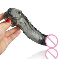 Empaque privado Condón Sexy Extendido Reutilizable Retraso Impotencia Erecciones Duraderas ED Anticonceptivo Punto G Funda de Dildo Real Masturbador Juguete Sexual para Hombres - details 4